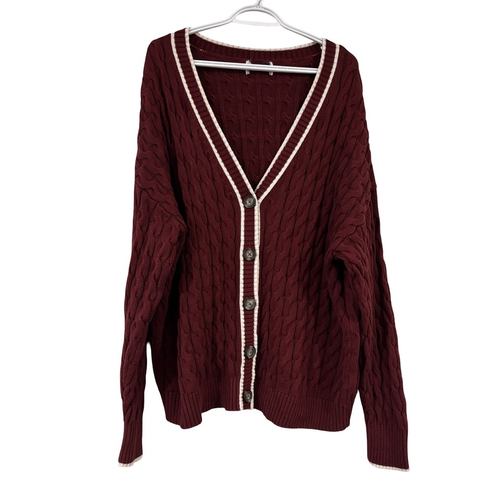 Old Navy Cable Knit Cardigan Sweater